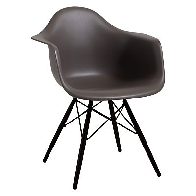 Vitra Eames DAW 43cm Armchair Mauve Grey / Dark Maple